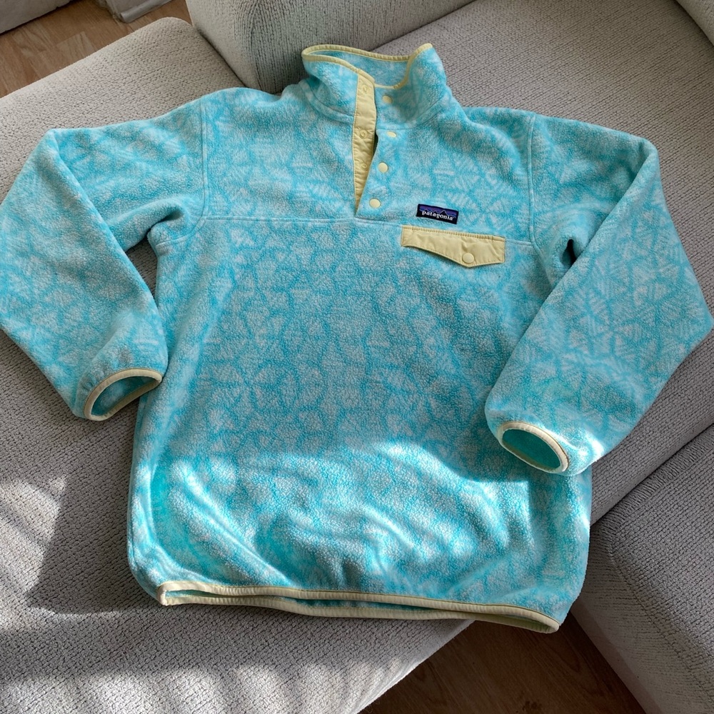 Patagonia Women's Synchilla Snap-T Pullover in Bend Blue
